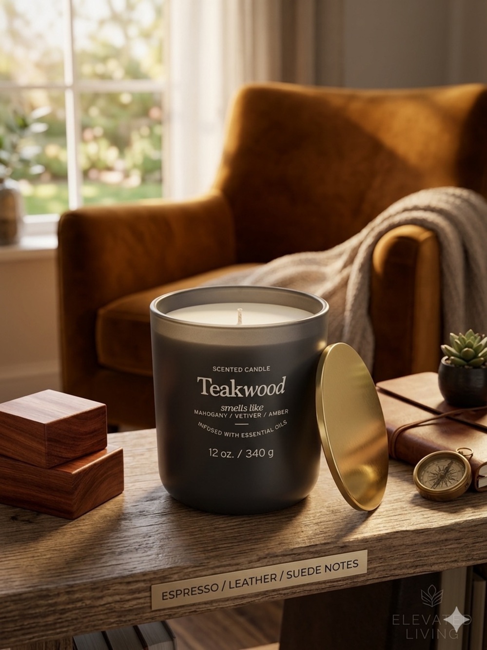 Teakwood Scented Candle
